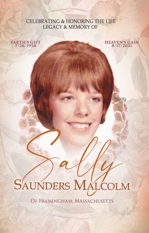 Funeral program for Sally Ann Saunders